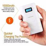 Charger l&#39;image dans la galerie, Konfulon Power Bank 10000mah Chargeur portable Double USB charge Rapide Ecran LCD